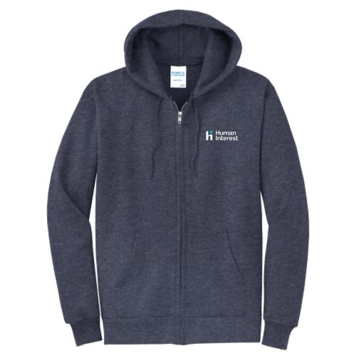 HumanInterest - Port & Company Classic Full-Zip Hooded Sweatshirt