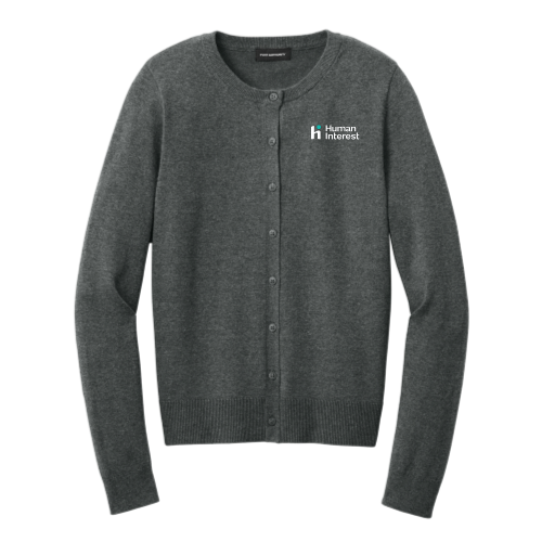 HumanInterest - Port Authority Women’s Easy Care Crewneck Cardigan Sweater